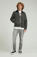Pacsun Stacked Skinny Gray Jeans