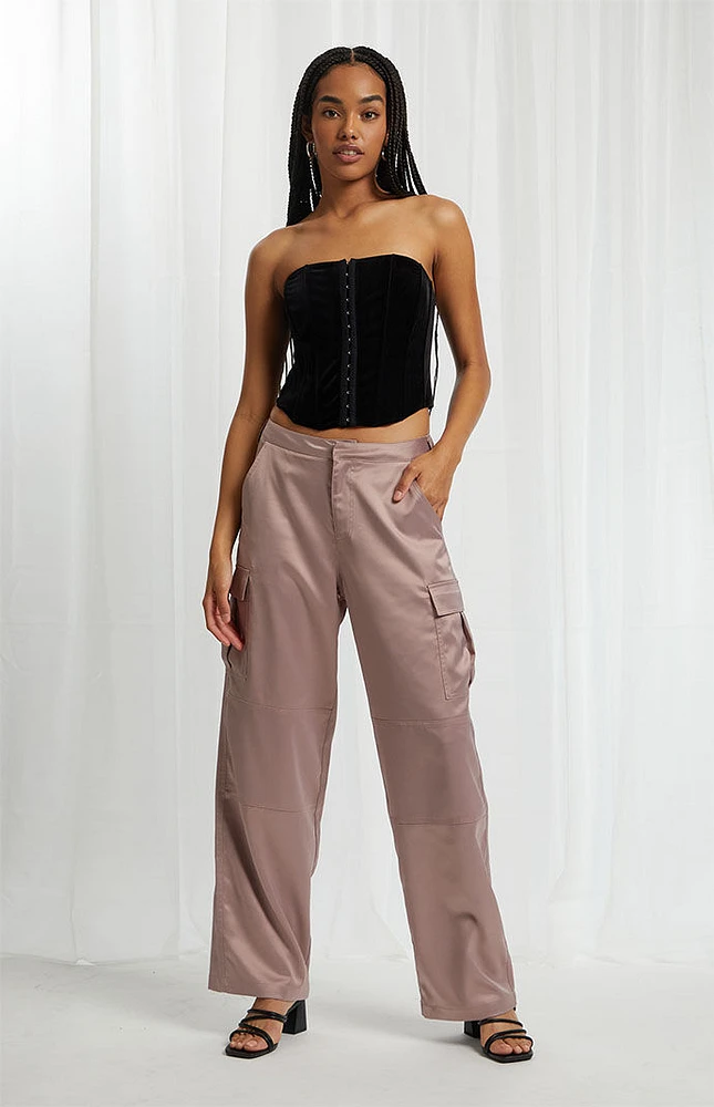 Beverly & Beck Sienna Strapless Velvet Tube Top