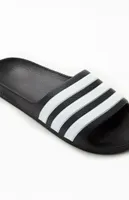 Kids Black Adilette Aqua Slide Sandals