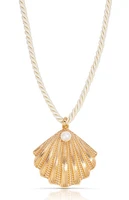 Ettika Scallop Shell Pendant Necklace