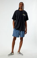 PacSun Nylon Collegiate 6.5" Swim Trunks