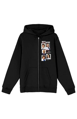 Grey's Anatomy Cross Collage Zip Up Hoodie