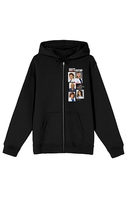 Grey's Anatomy Cross Collage Zip Up Hoodie