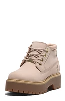 Timberland Women's Light Beige Stone Street Mid Lace-Up Boots