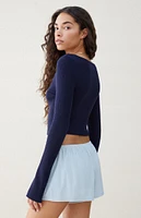 Beverly and Beck Modern Romantic Long Sleeve Sweater