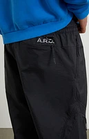 A.R.C. Active Black Nylon Baggy Cargo Pants
