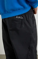 A.R.C. Active Black Nylon Baggy Cargo Pants