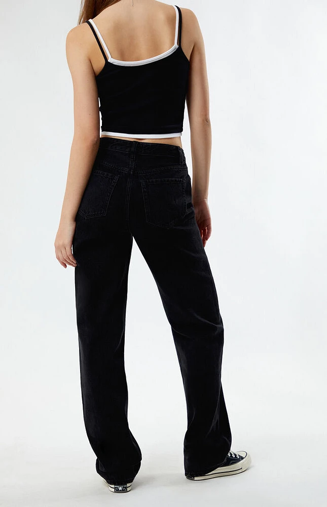 PacSun Eco Black V-Dip '90s Boyfriend Jeans