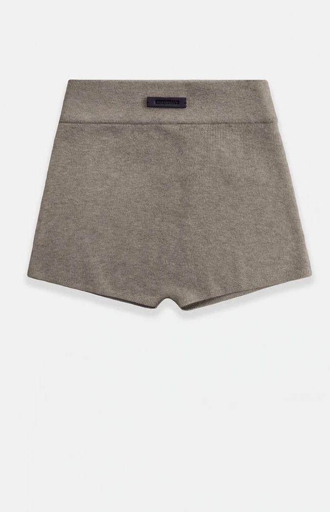 Fear of God Essentials Women's Homestead Heather Knit Boxer Shorts