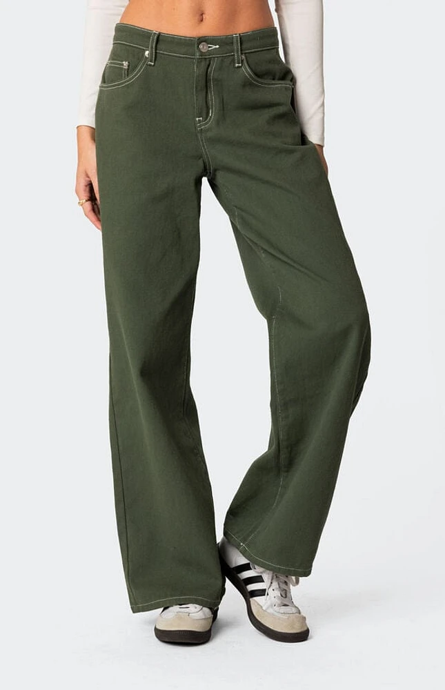 Edikted Brenda Low Rise Carpenter Jeans