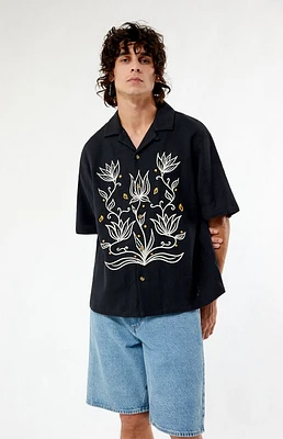 Provincial Oversized Embroidered Camp Shirt