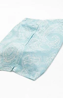 PacSun Blue Paisley Tonal AOP 4.5" Swim Trunks