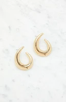 LA Hearts Spiral Hoop Earrings