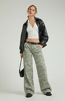 PacSun Tree Camo Low Rise Baggy Pants