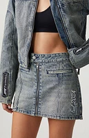 Formula 1 x PacSun Zip Denim Mini Skirt