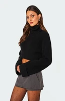 Edikted Oversized Turtle Neck Cropped Sweater