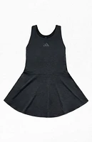 adidas Kids Melange Black Flounce Dress