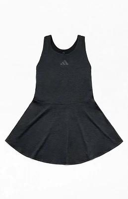 adidas Kids Melange Black Flounce Dress