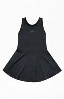 adidas Kids Melange Black Flounce Dress