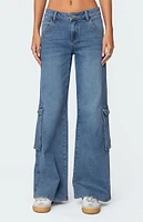 Edikted Lunar Low Rise Cargo Jeans