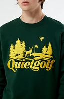 QUIET GOLF Tread Lightly Crew Neck Sweatshirt