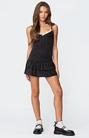 Edikted Cienna Strappy Polka Dot Mini Dress