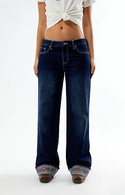 Budweiser By PacSun Camilla Low Rise Baggy Jeans