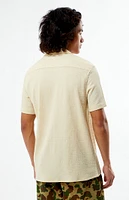 PacSun Tan Pointelle Camp Shirt