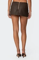 Edikted Stormi Faux Leather Mini Skort