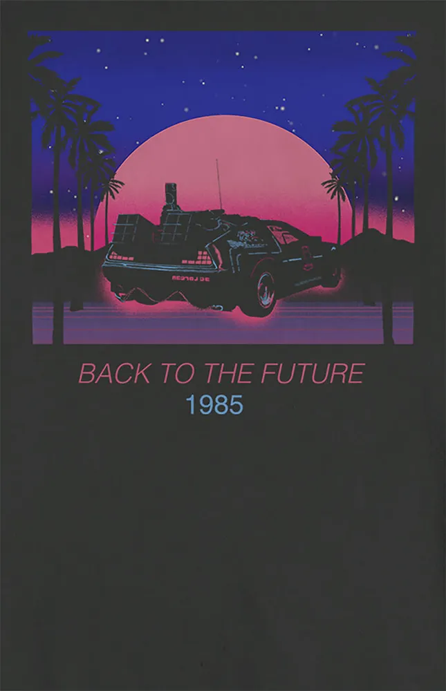 Neon Back To The Future Crew Neck Sweatshirt