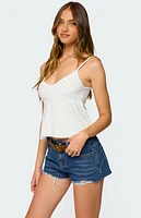 Edikted Kelli Floral Babydoll Tank Top