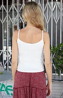 John Galt White Skylar Tank Top