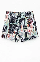 Basquiat 4.5" Swim Trunks