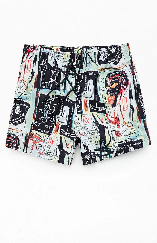 Basquiat 4.5" Swim Trunks