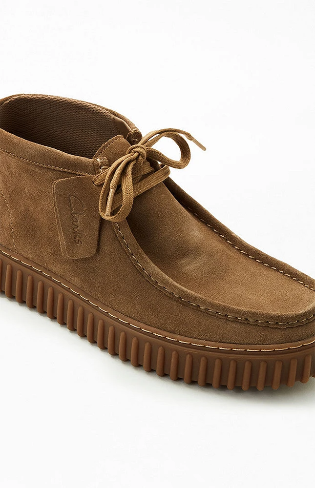 Clarks Tan Torhill Hi Shoes