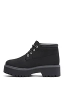 Timberland Women's Black Stone Street Mid Lace-Up Waterproof Boots