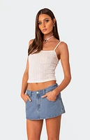 Edikted Pointelle Tank Top