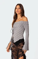 Alona Asymmetric Fold Over Knit Top