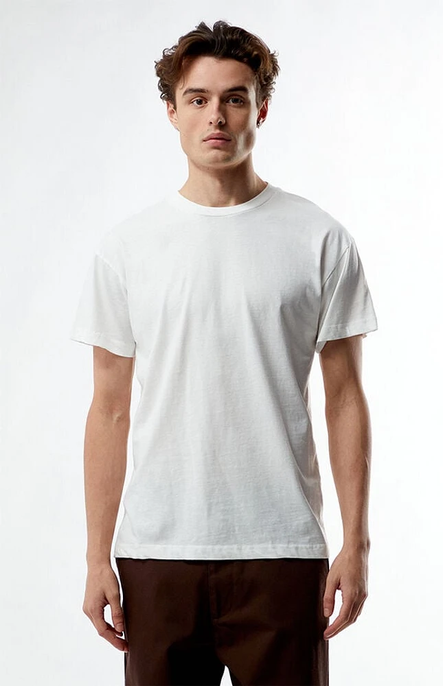 Pacsun White Solid Soft Oversized T-Shirt
