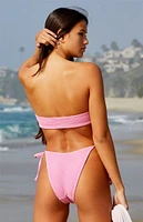 PacSun Eco Pink Kimmy Scrunch Tie Side Bikini Bottom