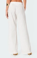 Edikted Arya Linen Look Pants