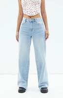 PacSun Jessie Light Indigo High Waisted Baggy Jeans