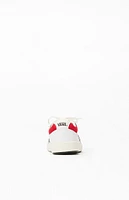 Vans Red & White Leather Lowland CC Shoes