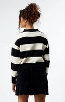 Striped Knit Boxy Sweater