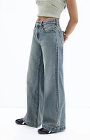 PacSun Lena Medium Indigo Tint Low Rise Super Baggy Jeans