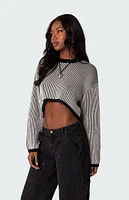 Edikted Gwenyth Textured Cropped Sweater