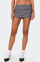 Edikted Magnolia Pinstripe Mini Skort