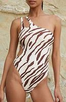 Cupshe Saddleback One-Shoulder One Piece Swimsuit