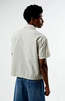 PacSun Oxford Striped Camp Shirt