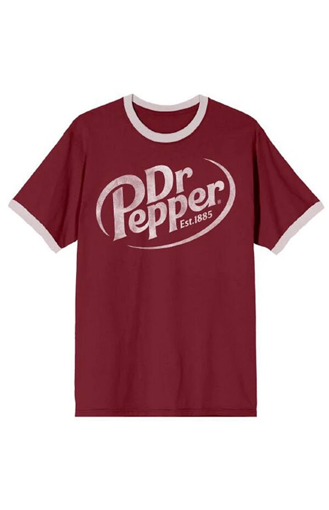 Dr Pepper Logo Ringer T-Shirt